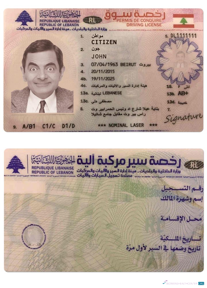download Lebanon driving license version 2
